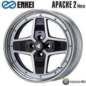 4本購入で送料無料 ENKEI Neo Classic APACHE2 Neo Hi Disk 17インチ 17x9.0J 4/100 +18 MB マシニングブラック 新品ホイール1本価格 【代引き不可】｜tireshop4u