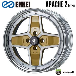 4本購入で送料無料 ENKEI Neo Classic APACHE2 Neo Hi Disk 17インチ 17x9.0J 4/100 +18 MG マシニングゴールド 新品ホイール1本価格 【代引き不可】｜tireshop4u