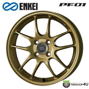 4本購入で送料無料 ENKEI Performance Line PF01 16インチ 16x5.0J 4/100 +45 G ゴールド 新品ホイール1本価格 【代引き不可】｜tireshop4u