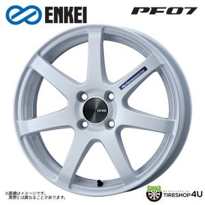 4本購入で送料無料 ENKEI Performance Line PF07 15インチ 15x5.0J 4/100 +45 PW パールホワイト 新品ホイール1本価格 【代引き不可】｜tireshop4u