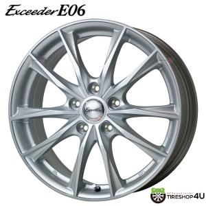 4本購入で送料無料 Exceeder E06 18インチ 18x7.0 5/114.3 +40(14R) メタルシルバー アルミホイール単品1本価格 【代引き不可】｜tireshop4u