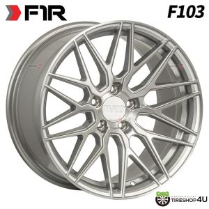 4本購入で送料無料 F1R F103 20x9.0J 5/114.3 +35 Brushed Silver 新品ホイール1本価格 【代引き不可】｜tireshop4u