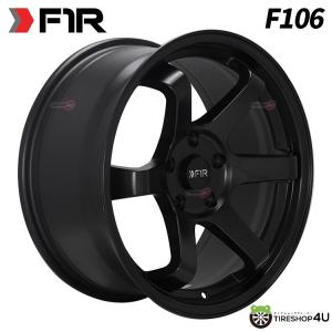 4本購入で送料無料 F1R F106 18x8.5J 5/100 +35 Satin Black 新品ホイール1本価格 【代引き不可】｜tireshop4u