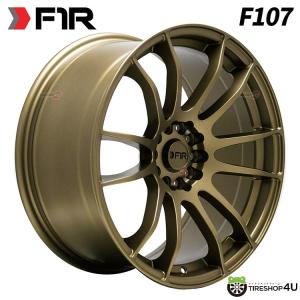 4本購入で送料無料 F1R F107 18x8.5J 5/100.114.3 +33 Matte Bronze 新品ホイール1本価格 【代引き不可】｜tireshop4u