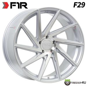 4本購入で送料無料 F1R F29 20x10.0J 5/120 +38 Machine Silver 新品ホイール1本価格 【代引き不可】｜tireshop4u