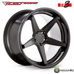 Ferrada FR3 20インチ 20x11.5J マットブラック/SS グロスブラックリップ 新品ホイール1本価格 【代引き不可】｜tireshop4u