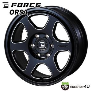 FORCE orsa 18インチ 18x7.5J 6/139.7 +35 MBP マットブラック/マシニング 新品ホイール1本価格 ハイエース HIACE レジアス 【代引き不可】｜tireshop4u