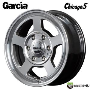 4本購入で送料無料 Garcia Chicago5 16x6.5J 6/139.7 +38 DGP メタリックグレーポリッシュ 新品ホイール1本価格 【代引き不可】｜tireshop4u