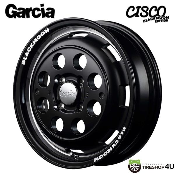 4本購入で送料無料 Garcia CISCO BLACK MOON 14x4.5J 4/100 +4...