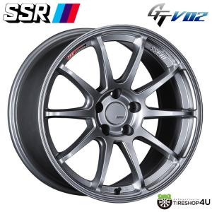 4本購入で送料無料 SSR GTV02 17インチ 17x7.0J 4/100 +50 GS グレアシルバー 新品ホイール1本価格 【代引き不可】｜tireshop4u