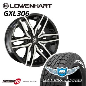 タイヤホイール4本セット Lowenhart GXL306 20x8.5J 6/139.7 +20 BP MONSTA TERRAIN GRIPPER 265/50R20 150系 プラド ハイラックス モンスタ ホワイトレター｜tireshop4u