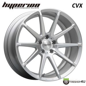 HYPERION CVX 19x9.5J 5/114.3 +45 SGP/S セミグロスポリッシュ/シルバー 新品ホイール1本価格 【代引き不可】｜tireshop4u