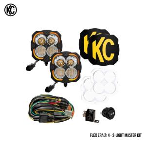 KC HiLiTES ライトカバー 強化プラスチック イエロー × ブラック