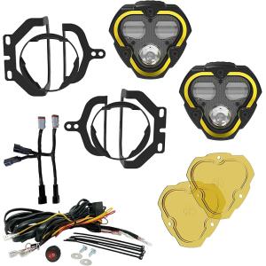 KC HiLiTES ソフトビニール ライトカバー ブラック × ホワイト 6Light