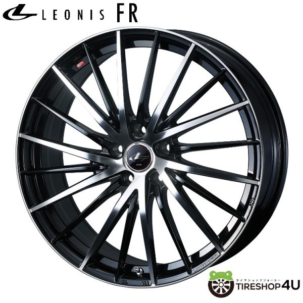 LEONIS FR 19インチ 19x8.0J 5/114.3 +43 PBMC パールブラック/ミ...