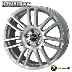 4本購入で送料無料 MONZA JAPAN HAWNER DESIGN W07 18インチ 18x8.0J 5/112 +30 SSP スーパーシルバーペイント 新品ホイール1本価格 【代引き不可】｜tireshop4u