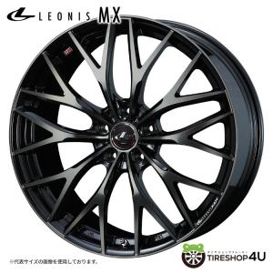 LEONIS MX 18インチ 18x7.0J 5/114.3 +53 PBMC/TI パールブラックミラーカット/チタントップ 新品ホイール1本価格 【代引き不可】｜tireshop4u