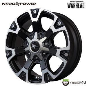 4本購入で送料無料 NITRO POWER WARHEAD 18x8.0J 6/139.7 +38 SGB セミグロスブラック+ハーフポリッシュ 新品ホイール1本価格 【代引き不可】｜tireshop4u