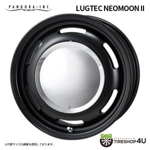 4本購入で送料無料 PANDORA LUGTEC NEOMOON II 14x4.5J 4/100 +43 MAT BLACK Kカー/Kバン/Kトラ 新品ホイール1本価格 【代引き不可】｜tireshop4u