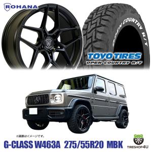 タイヤホイール4本セット ROHANA RFX11 20x9.0J 5/130 +30 MB TOYO OPEN COUNTRY R/T 275/55R20 115/112Q LT ホワイトレター ベンツ ロハナ特注サイズ｜tireshop4u