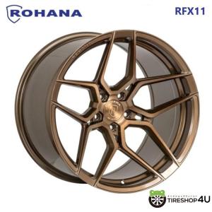 ROHANA RFX11 22インチ 22x10.5J 5/115 +18 BB ブラッシュドブロンズ 新品ホイール1本価格 【代引き不可】｜tireshop4u