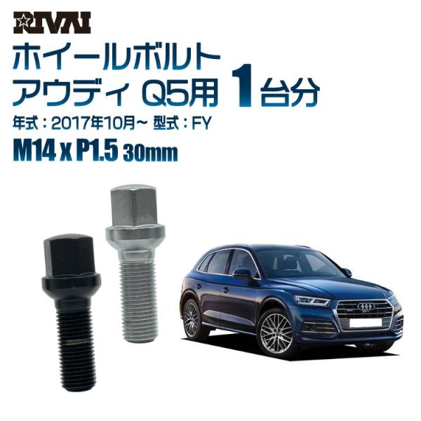 選べる2色 1台分 20本 RIVAI 17HEX ボルト アウディ Q5 2017年10月〜 FY...