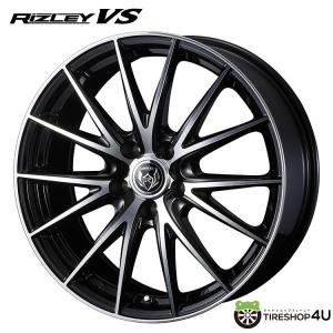 4本購入で送料無料 RIZLEY VS 17x7.0J 5/114.3 +53 BM/P ブラックメタリックポリッシュ 新品ホイール1本価格 【代引き不可】｜tireshop4u