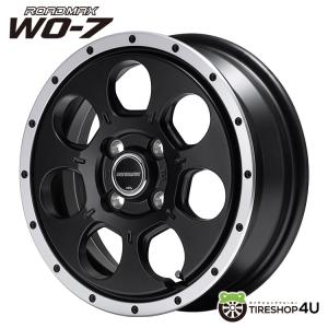 4本購入で送料無料 ROADMAX W0-7 16x7.0J 5/114.3 +40 SEMI GLOSS BLACK / FRANGE DC 新品ホイール1本価格 【代引き不可】｜tireshop4u