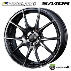 4本購入で送料無料 Weds Sport SA-10R SA10R 16インチ 16x6.5J 4/100 +48 ZBB ゼブラブラックブライト 1本価格 【代引き不可】｜tireshop4u