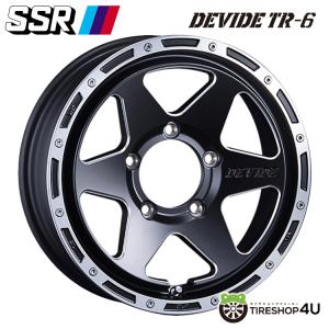 4本購入で送料無料 SSR DEVIDE TR-6 16インチ 16x5.5J 5/139.7 +22 FBP フラットブラックポリッシュ 新品ホイール1本価格 【代引き不可】｜tireshop4u