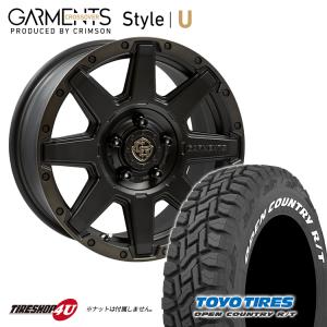 タイヤホイール4本セット CROSSOVER GARMENTS Style U 16x7.0J 5/114.3 +35 MBC TOYO OPEN COUNTRY R/T 235/70R16 106Q WL デリカD5｜tireshop4u