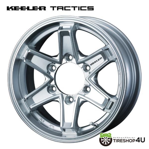 4本購入で送料無料 KEELER TACTICS 16x6.5J 6/139.7 +38 HYPER...