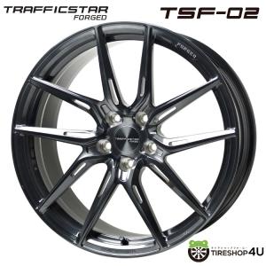 4本購入で送料無料 TRAFFICSTAR FORGED TSF-02 20x9.5J 5/114.3 +38 BRSC ブラッシュド&ブラッククリア 新品ホイール1本価格 【代引き不可】｜tireshop4u