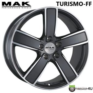 4本購入で送料無料 MAK TURISMO-FF 21x9.5J 5/130 +46 ガンメタ・ミラーフェイス カイエンIII 、カイエンクーペ 新品ホイール1本価格 【代引き不可】｜tireshop4u