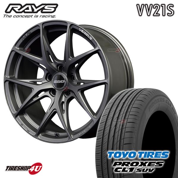 タイヤホイール4本セット RAYS VERSUS VV21S 19x8.0J 5/114.3 +38...