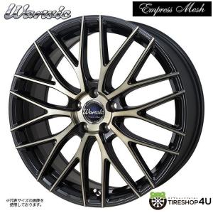 4本購入で送料無料 MONZA JAPAN Warwic Empress Mesh 18インチ 18x7.0J 5/114.3 +48 BC/P ブラッククリア/ポリッシュ 新品ホイール1本価格 【代引き不可】｜tireshop4u