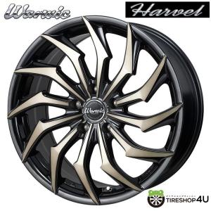 4本購入で送料無料 MONZA JAPAN Warwic HARVEL 18インチ 18x7.0J 5/114.3 +53 BK/P ブラック＆ブラッククリア/ポリッシュ 新品ホイール1本価格 【代引き不可】｜tireshop4u