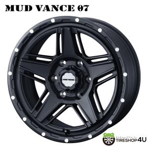 4本購入で送料無料 MUD VANCE 07 16x6.5J 6/139.7 +38 FMB フルマットブラック 新品ホイール1本価格 【代引き不可】｜tireshop4u