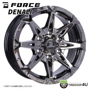 FORCE DENALI 16インチ 16x6.5J 6/139.7 +38 SBC スーパーブラックコート ハイエース レジアスエース 新品ホイール1本価格 【代引き不可】｜tireshop4u