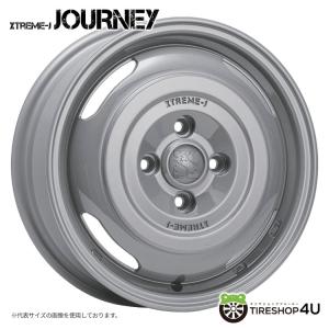 XTREME-J JOURNEY 14x4.5J 4/100 +43 セメントグレー 軽バン/軽トラ/軽カー 新品ホイール1本価格 【代引き不可】｜tireshop4u