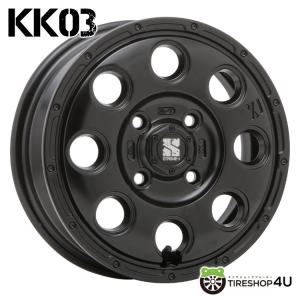 XTREME-J KK03 12x3.50B 4/100 +45 SB サテンブラック 新品ホイール1本価格 【代引き不可】｜tireshop4u