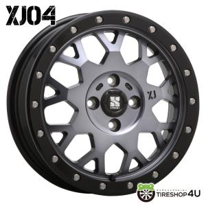 XTREME-J XJ04 16x6.5J 4/100 +38 GBMS グロスブラックマシーンスモーククリア 新品ホイール1本価格 【代引き不可】｜tireshop4u