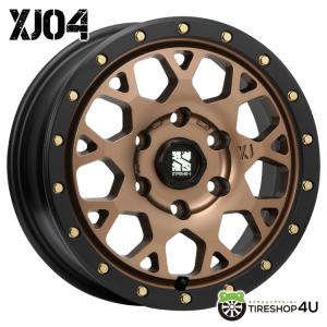 XTREME-J XJ04 16x6.5J 6/139.7 +38 MBBR マットブロンズブラックリム 新品ホイール1本価格 【代引き不可】｜tireshop4u