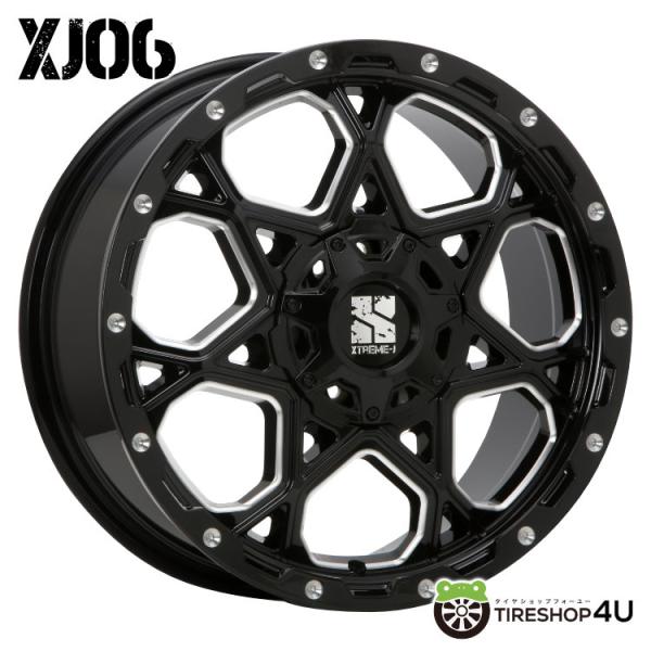 XTREME-J XJ06 17x7.5J 10/110/127 +40 GBM グロスブラックミル...