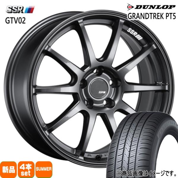 215/50R18 92V ダンロップ GRANDTREK PT5 夏用 サマータイヤ GTV02 ...