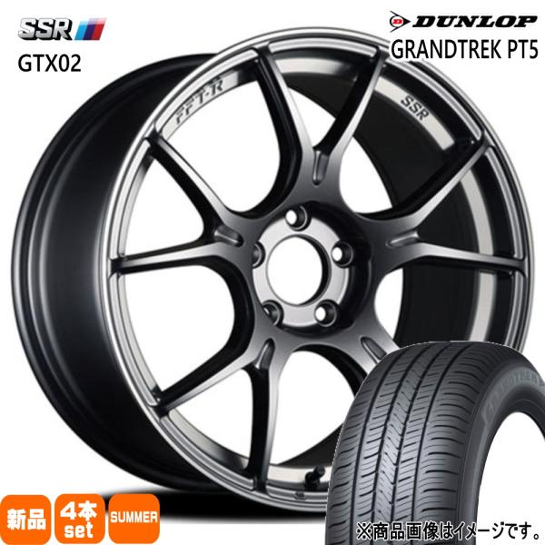 215/50R18 92V ダンロップ GRANDTREK PT5 夏用 サマータイヤ GTX02 ...