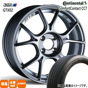 法人配送 185/60R16 86H コンチネンタル CC7 夏用 サマータイヤ SSR GTX02 MAZDA2 K10アクア フィットクロスター
