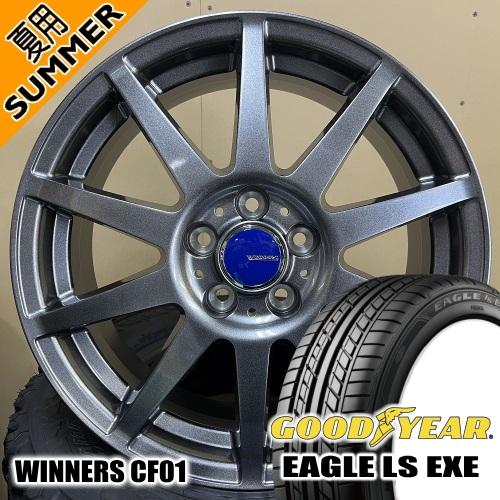 SAI プリウスα グッドイヤー LS EXE 225/40R18 夏タイヤ ウィナーズ CF01 ...