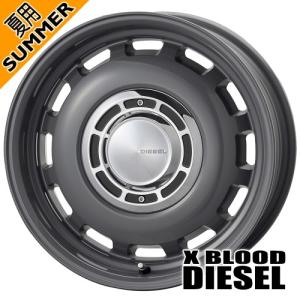 N VAN アトレー ハイゼットグッドイヤー CARGO PRO 145R12 6PR LT規格 夏タイヤ X BLOOD DIESEL 12×4.00B 4穴 4/100 12インチ｜tireshop78