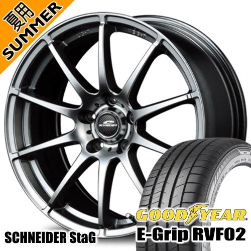 オデッセイ ヴェゼル グッドイヤー RVF02 215/55R17 夏タイヤ SCHNEIDER S...